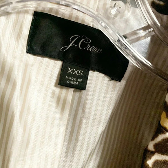 J. Crew Size XXS Leopard Printed School Boy Blazer - Picture 4 of 6